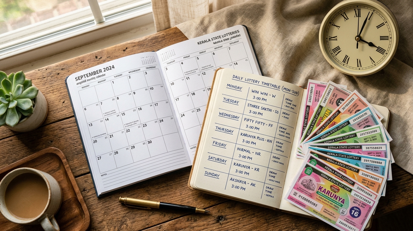 Kerala Lottery Weekly Draw Schedule 2026: Day-Wise List, Series Codes & Bumper Calendar